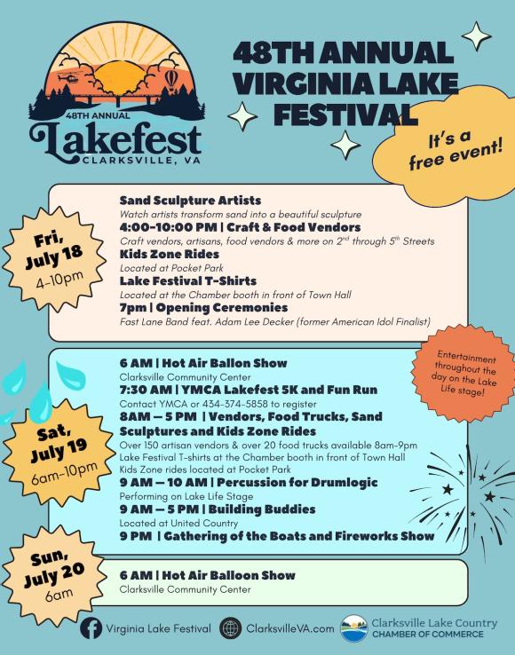 TOWN OF CLARKSVILLE / 48th Virginia Lake Festival