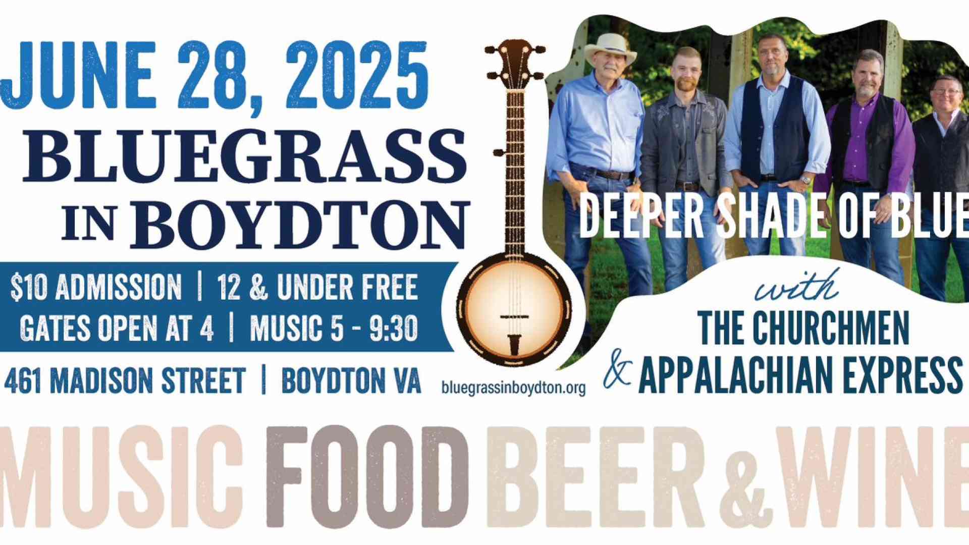 TOWN OF BOYDTON: Bluegrass in Boydton