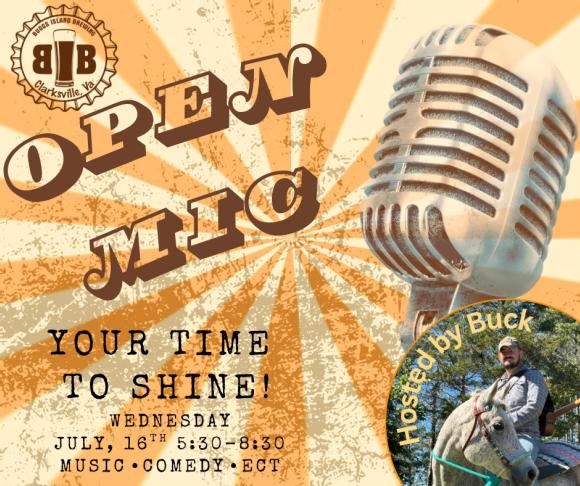 BUGGS ISLAND BREWING / Open Mic Night with Buck Cox 07-16-2025