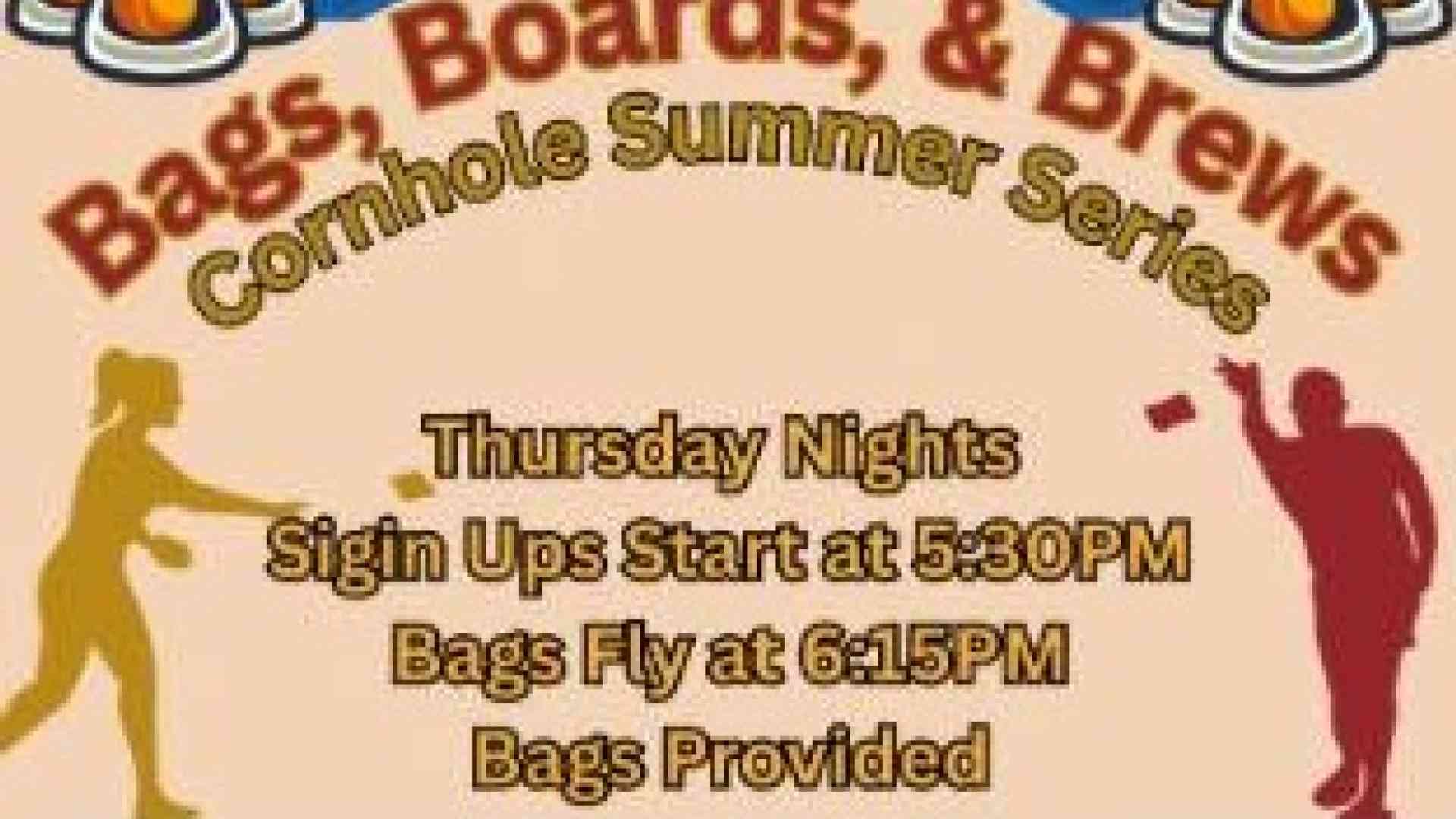 BUGGS ISLAND BREWING: Boards, Bags, & Brews Summer Cornhole Series