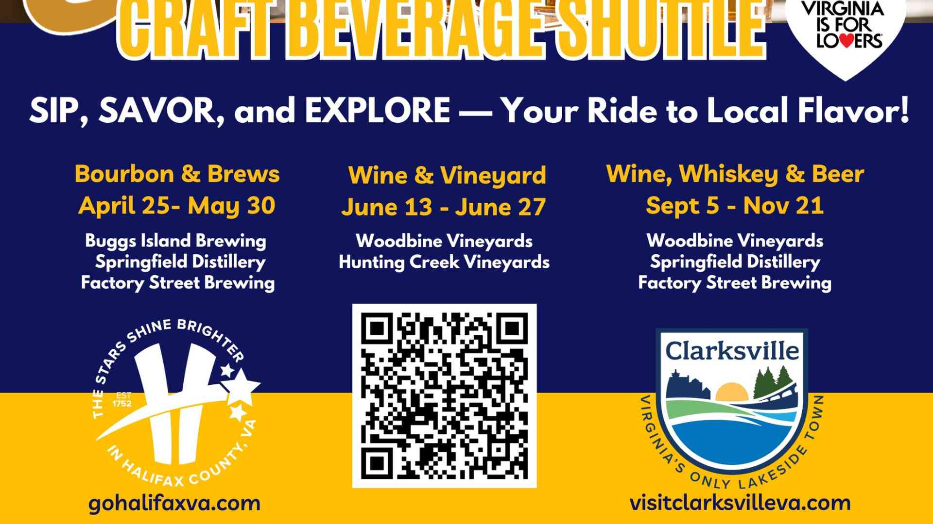 TOWN OF CLARKSVILLE: Sip, Savor and Explore - Your Ride to Local Flavor! / Wine & Vineyard